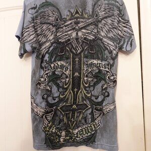 Apprime Courage Above All Light Blue Tshirt (size S)